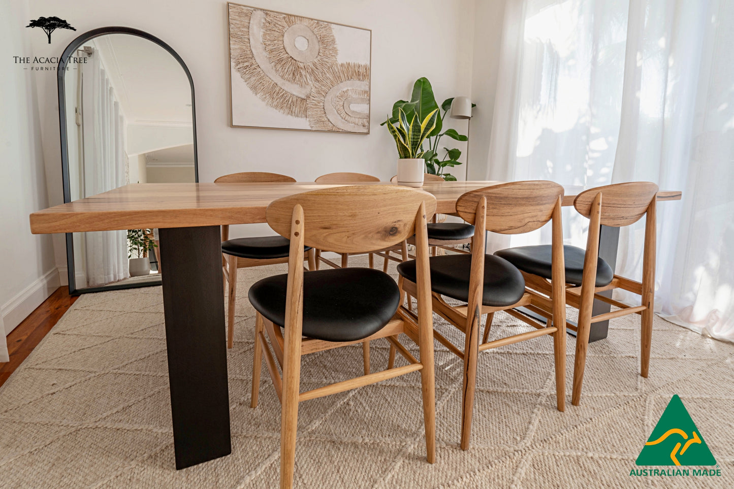 Nala Solid 40mm Dining Table - Made in Melbourne