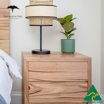 Cape Town 3 Drawer Bedside Table - Made In Australia