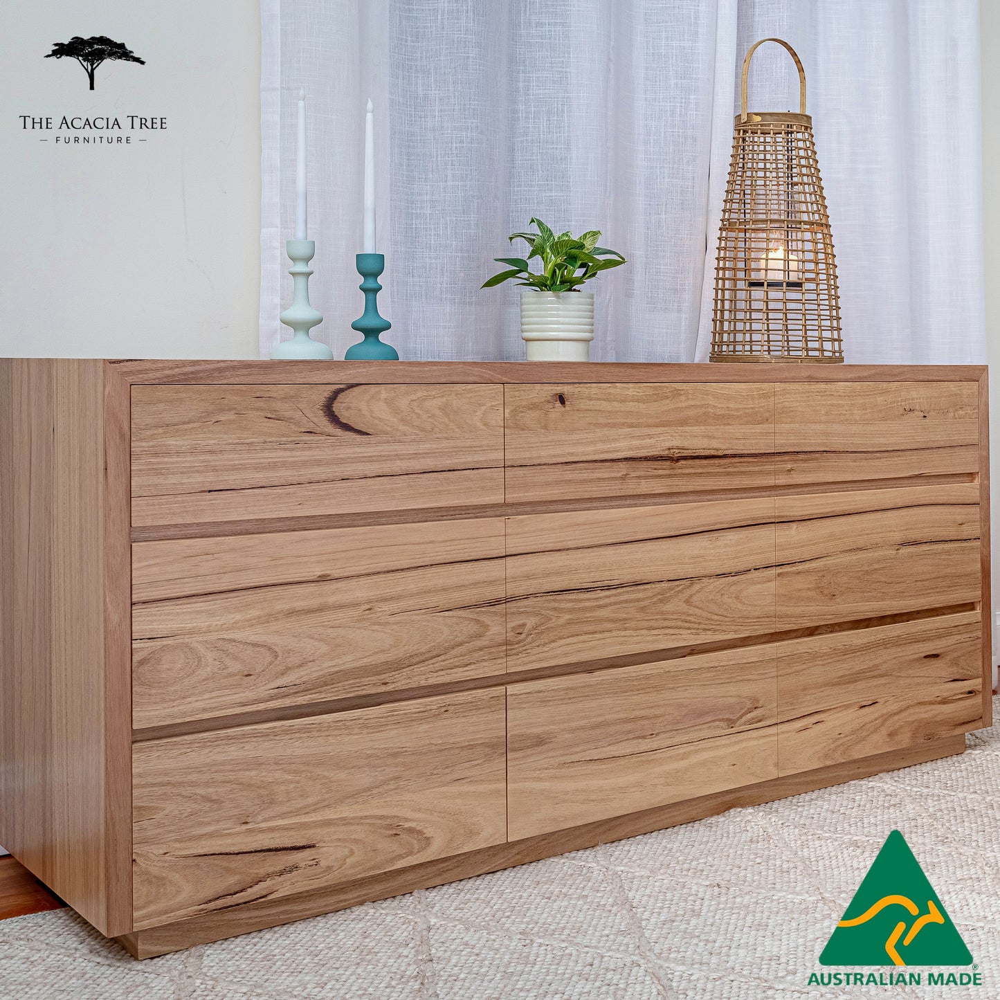 Cape Town 9 Drawer Dresser - Made in Melbourne