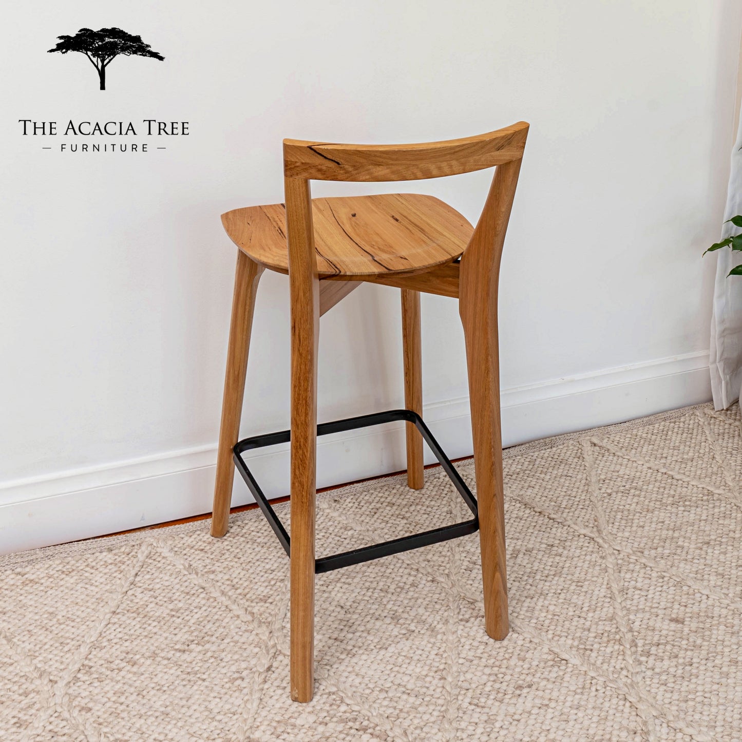 Oslo Solid Australian Messmate Hardwood Bar Stool