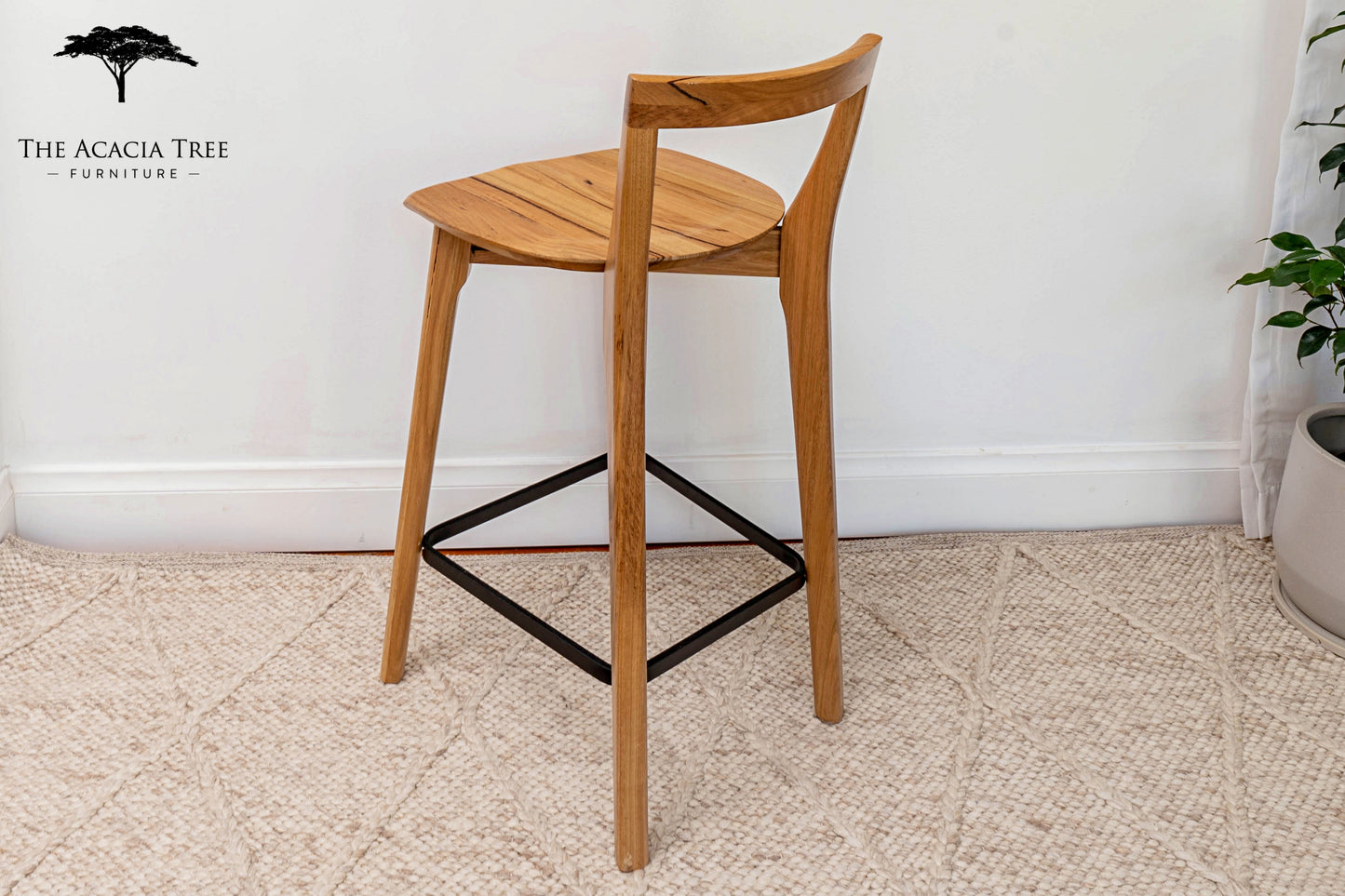 Oslo Solid Australian Messmate Hardwood Bar Stool