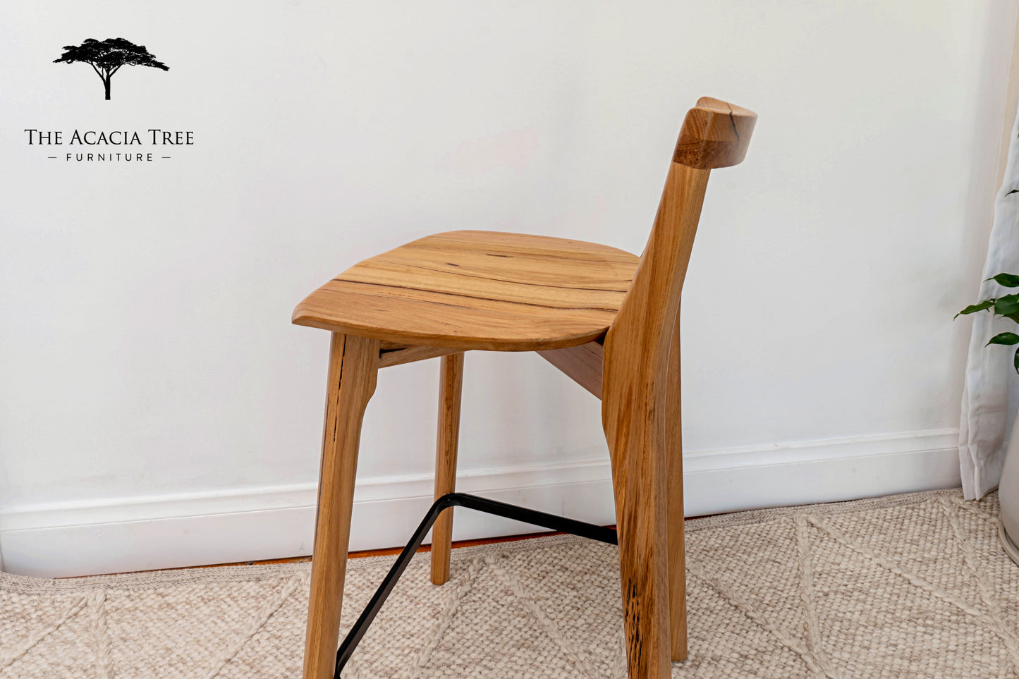 Oslo Solid Australian Messmate Hardwood Bar Stool