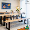 Kaden Live Edge Solid Dining Table - Made in Melbourne