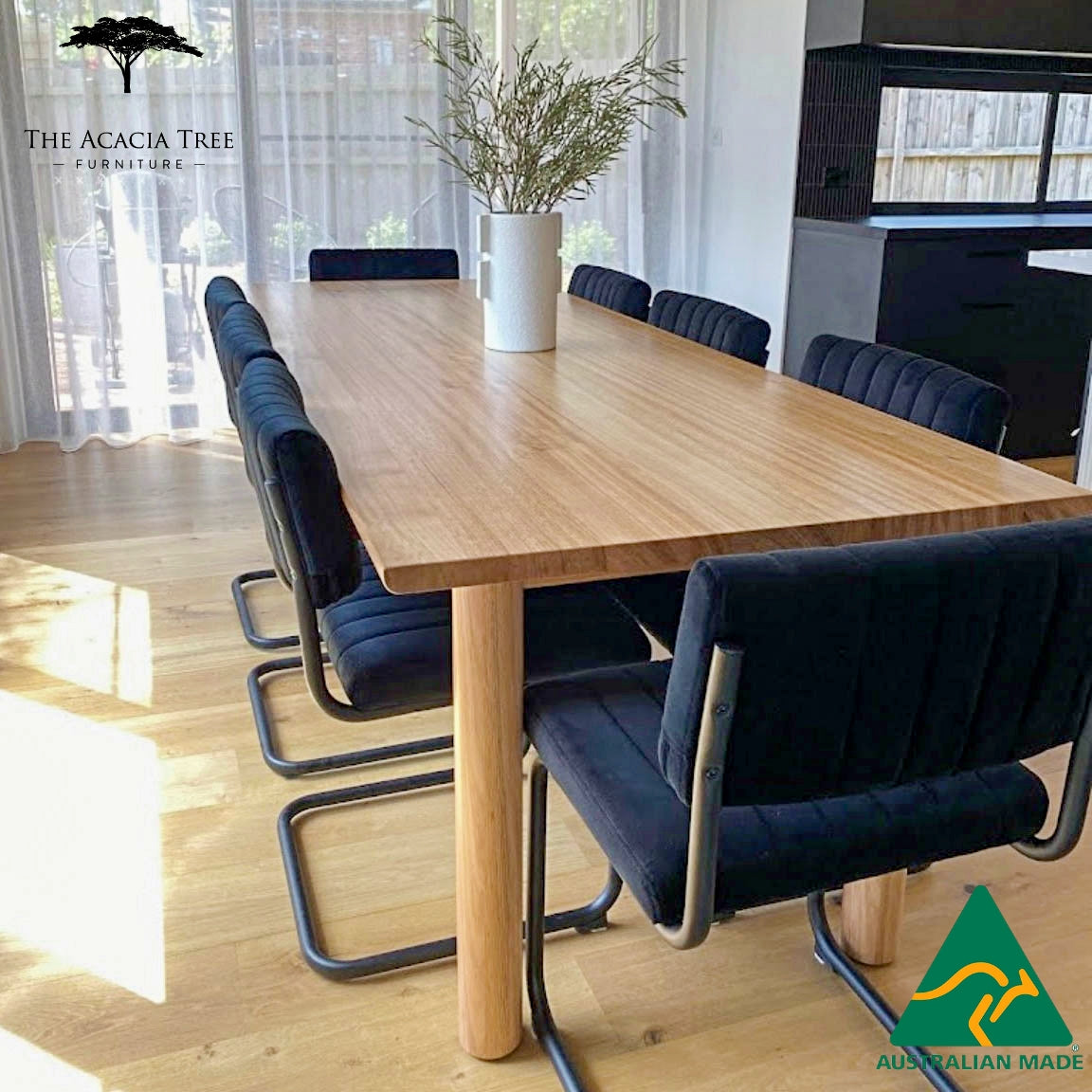 Oliver Solid Hardwood Dining Table - Made in Melbourne