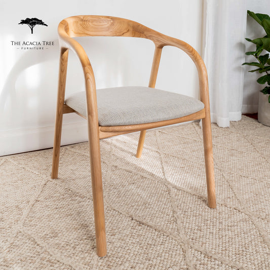 Njord Solid Ash Dining Arm Chair