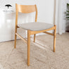 Bragi Solid American Oak Upholstered Dining Chair