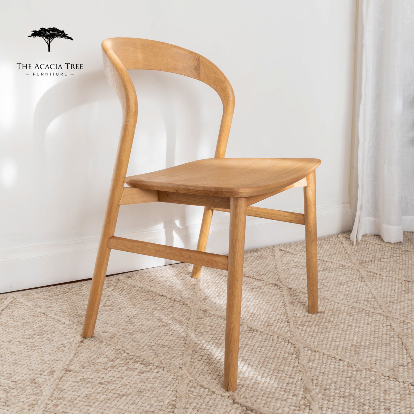 Freya Solid American Oak Hardwood Dining Chair