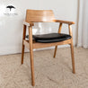 Muri Australian Hardwood Dining Chair - Black PU