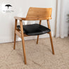Muri Australian Hardwood Dining Chair - Black PU