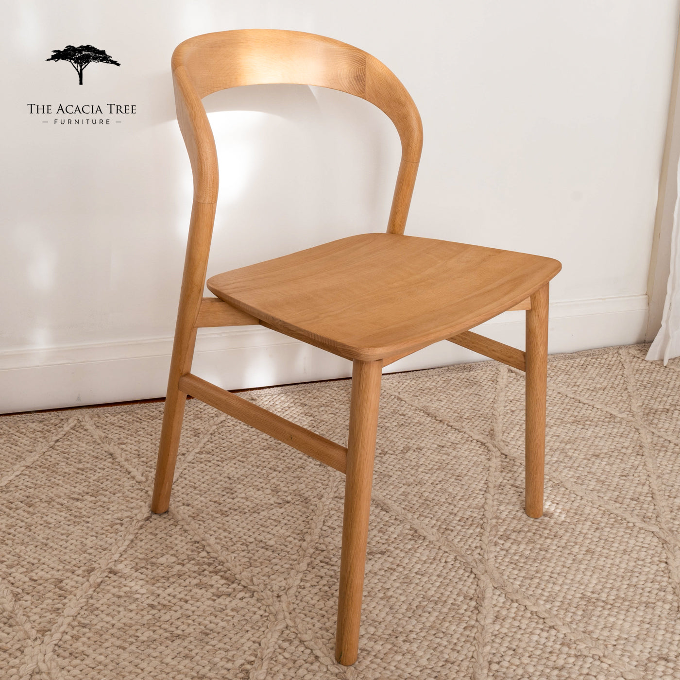 Freya Solid American Oak Hardwood Dining Chair