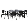 Denmark Dining Chair (Black with choice of seat cushion)