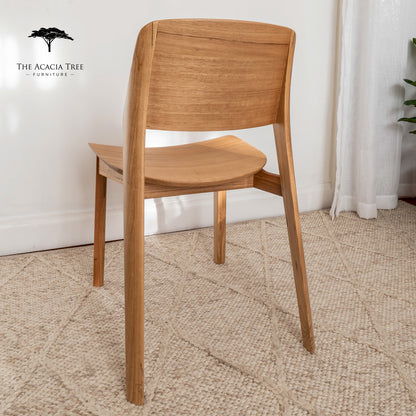 Ex Demo Set of 6 x Pisa Solid Messmate Hardwood Dining Chair