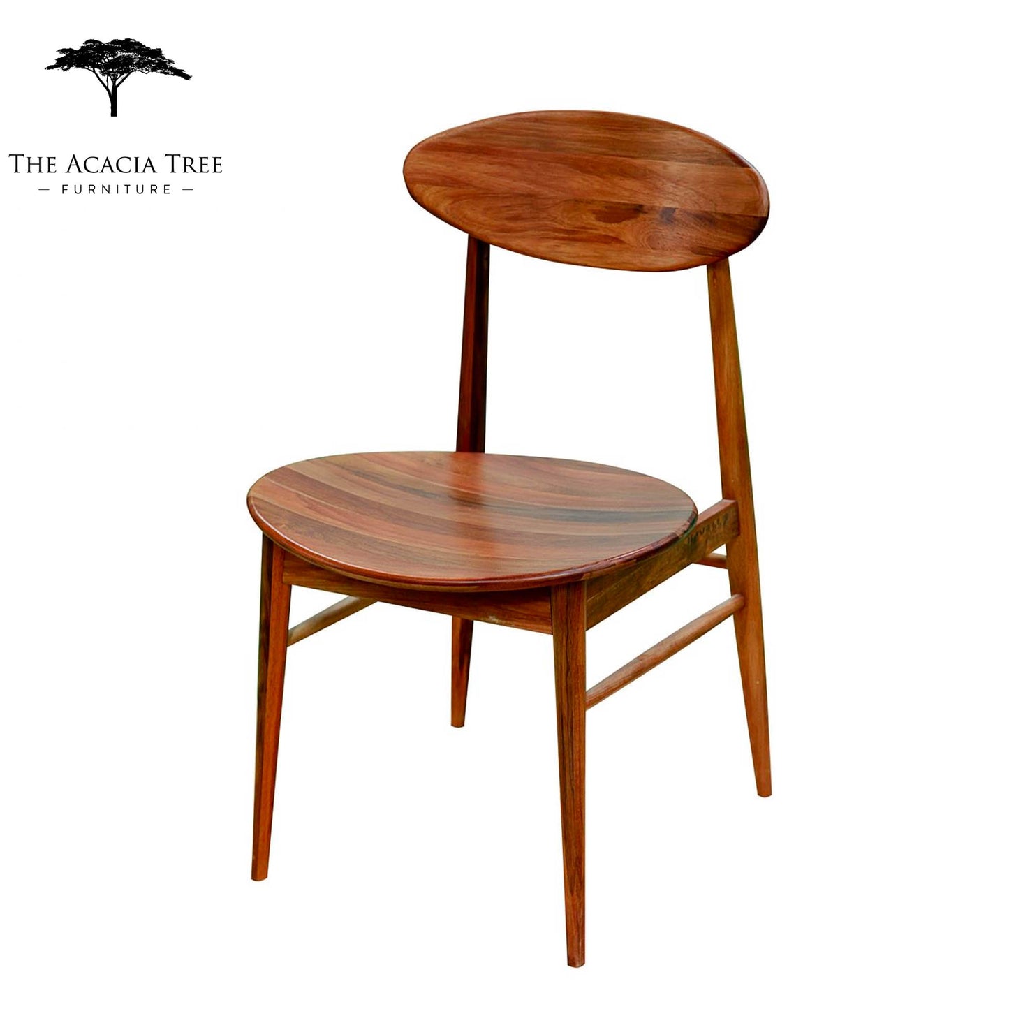 Lotus (Natural) Solid Blackbutt Australian Hardwood Dining Chair Solid Seat