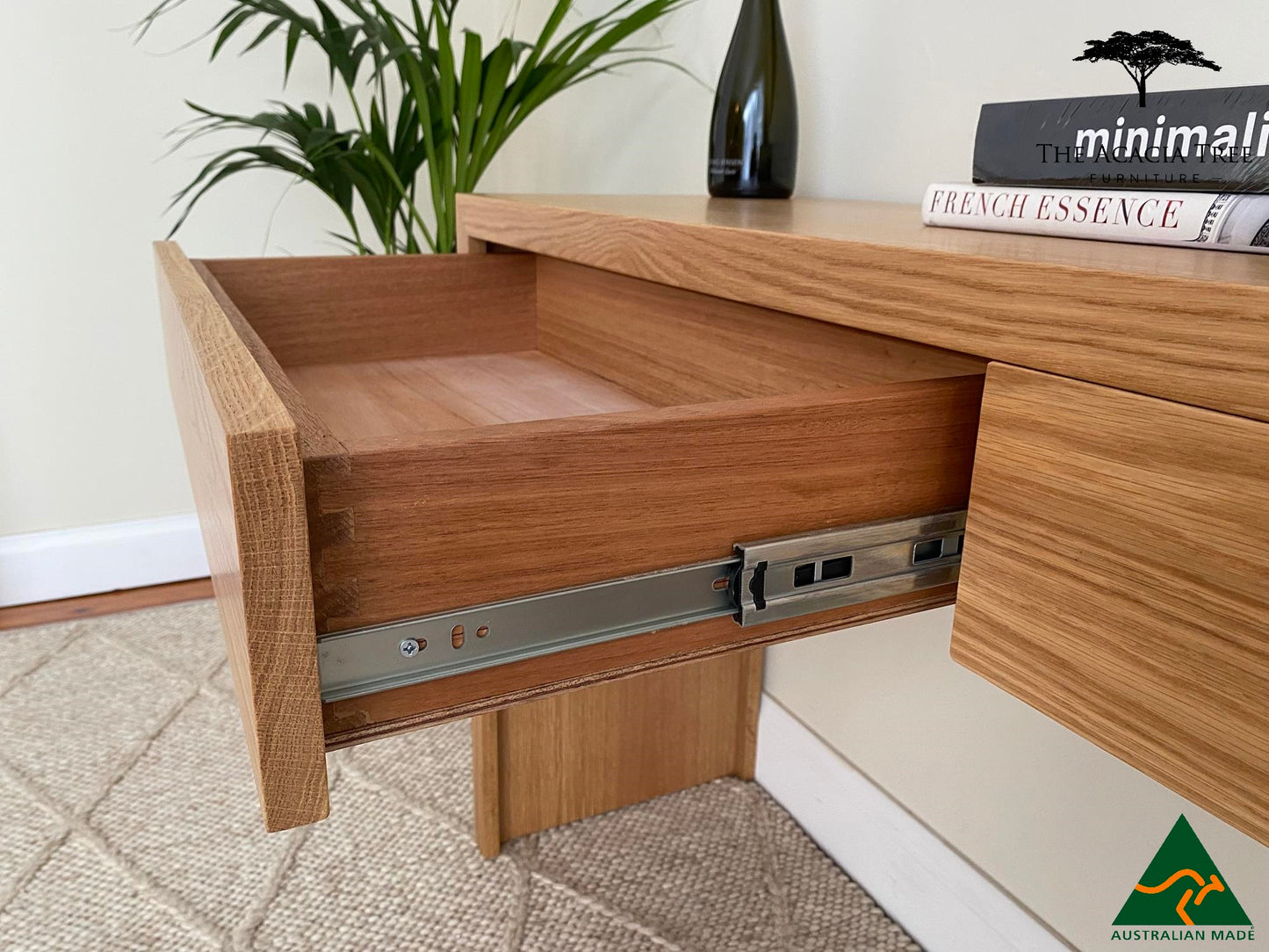 Seika American Oak Console Table Hall Table - Made in Melbourne