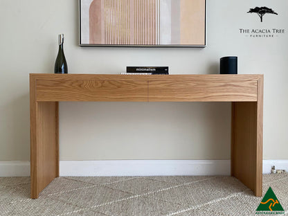 Seika American Oak Console Table Hall Table - Made in Melbourne in