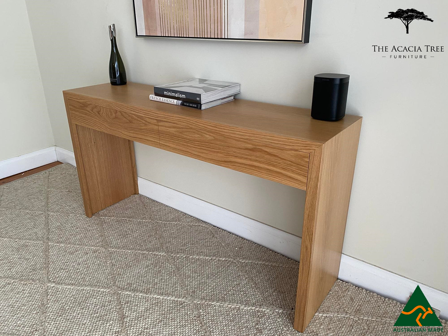 Seika American Oak Console Table Hall Table - Made in Melbourne