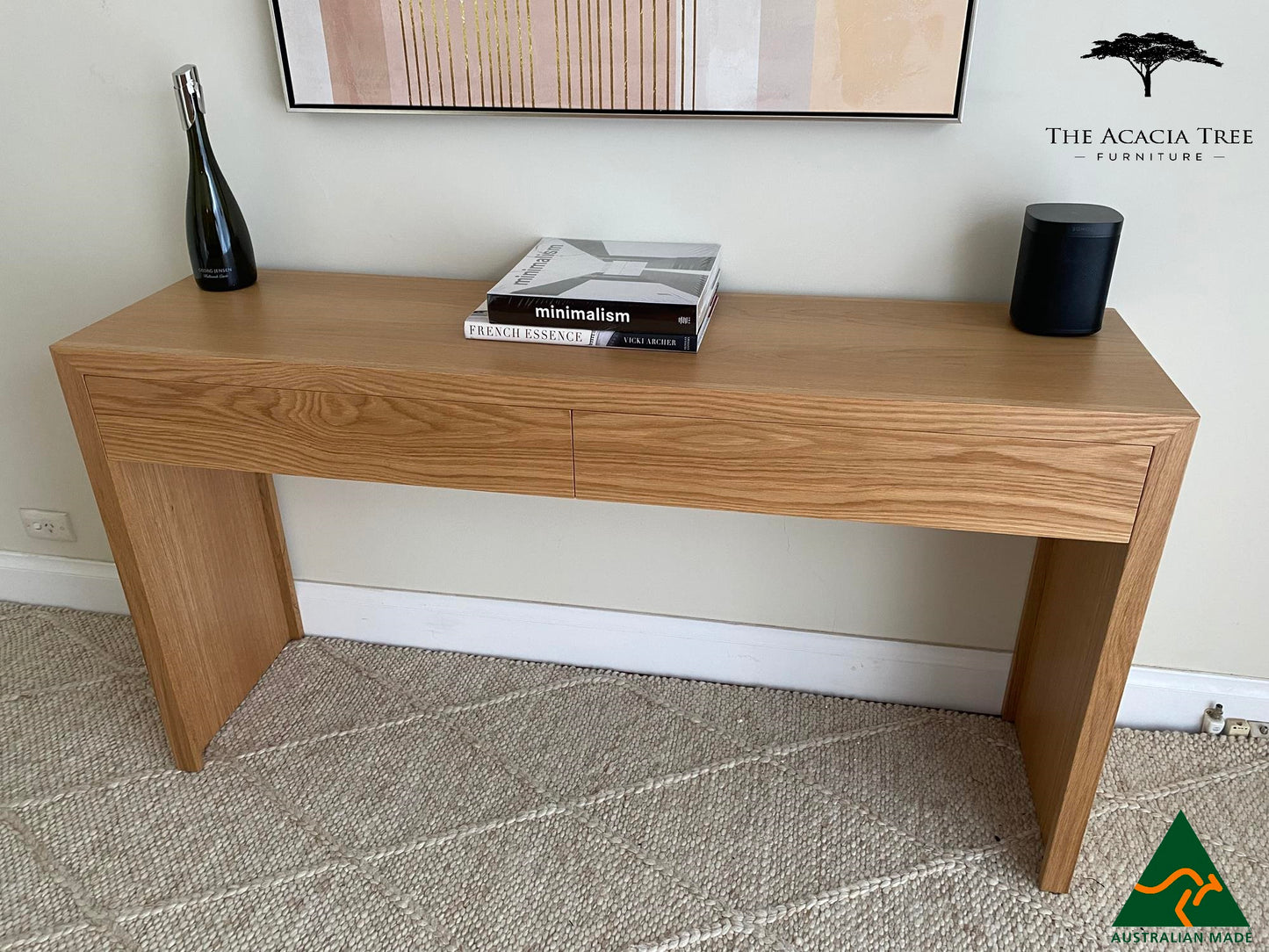 Seika American Oak Console Table Hall Table - Made in Melbourne