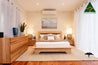 Platform Bedroom Suite with Upholstered Headboard - Made In Melbourne