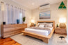 Platform Bedroom Suite with Upholstered Headboard - Made In Melbourne