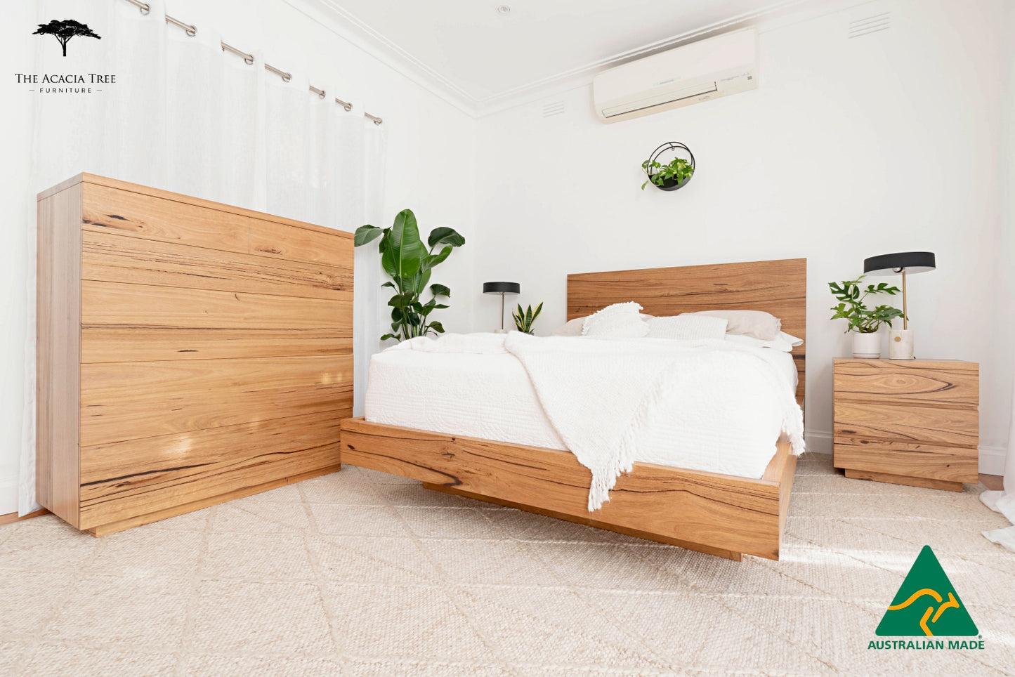 Osaka Bed Frame Fully Solid Australian Hardwood - Made in Melbourne