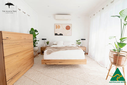Aurora Fully Solid Australian Floating Bed Frame- Made in Australia