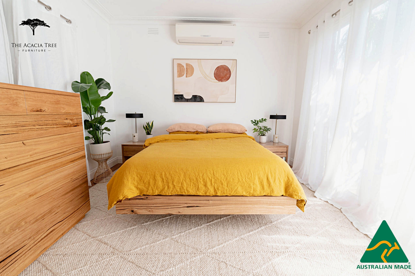 Aurora Fully Solid Australian Floating Bed Frame- Made in Melbourne