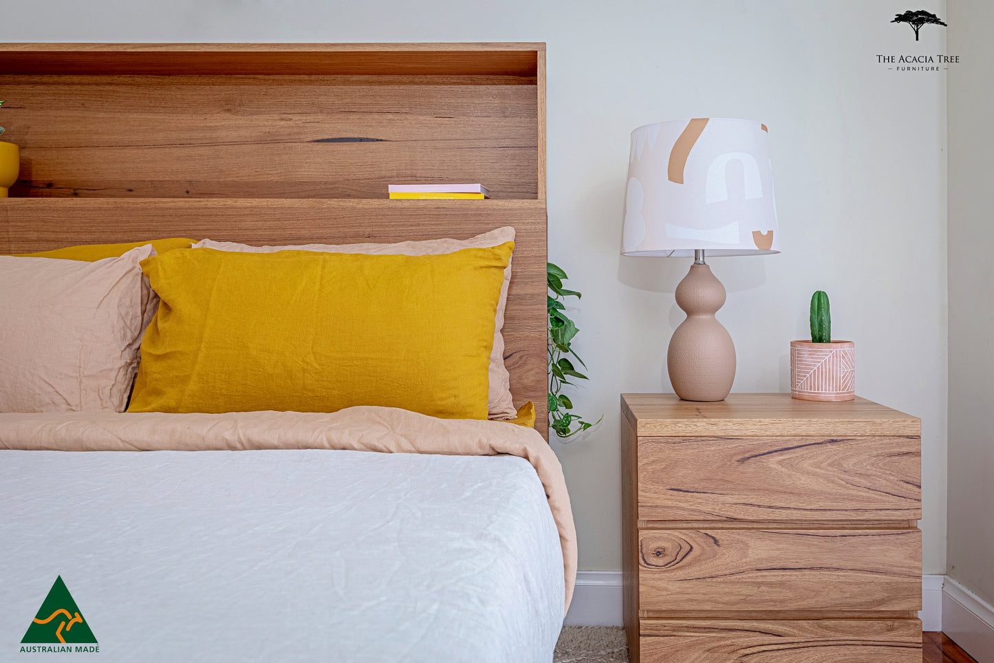 Meadow Bed Frame Bookcase Headboard & Footboard - Made in Melbourne