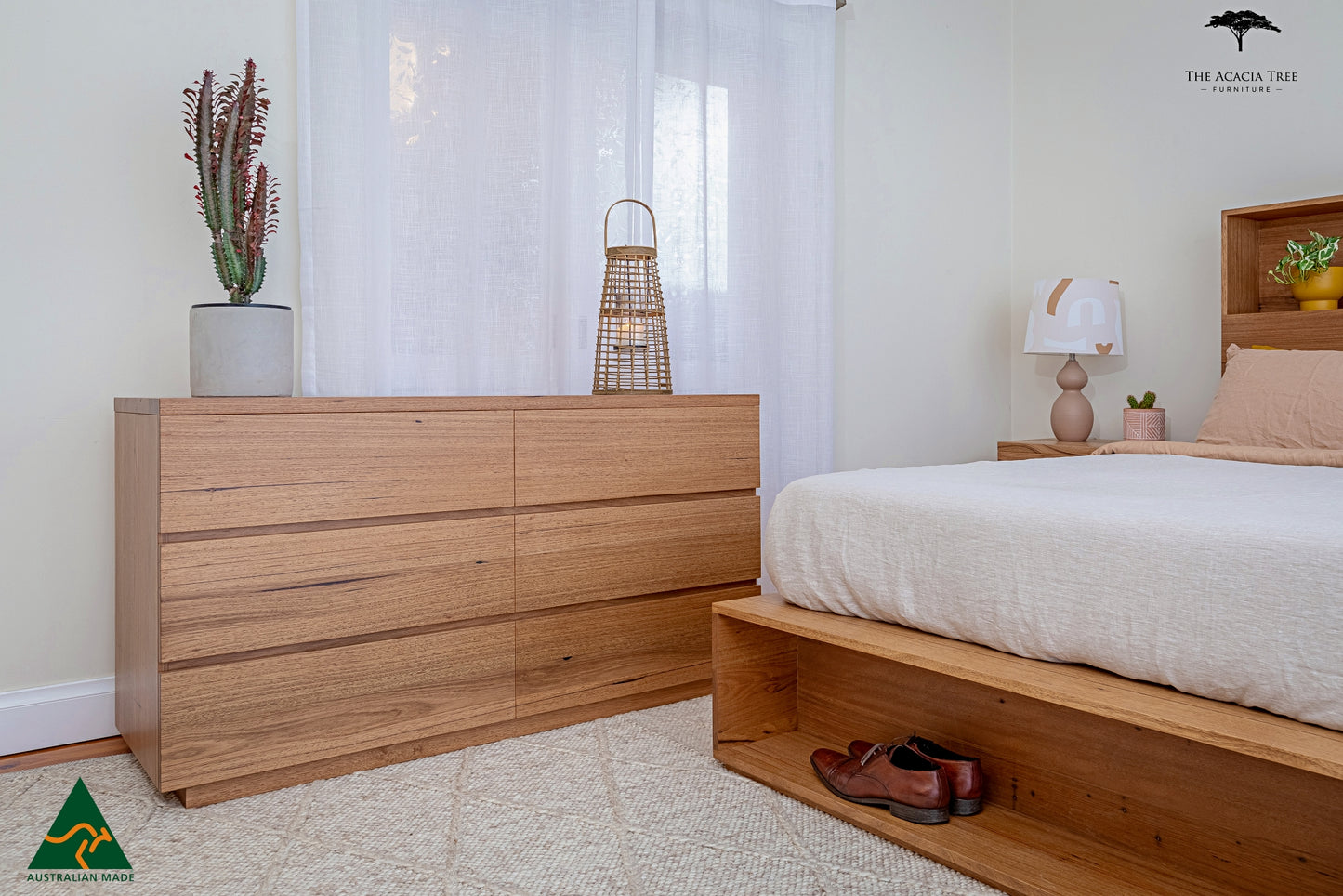 Meadow Bed Frame Bookcase Headboard & Footboard - Made in Melbourne