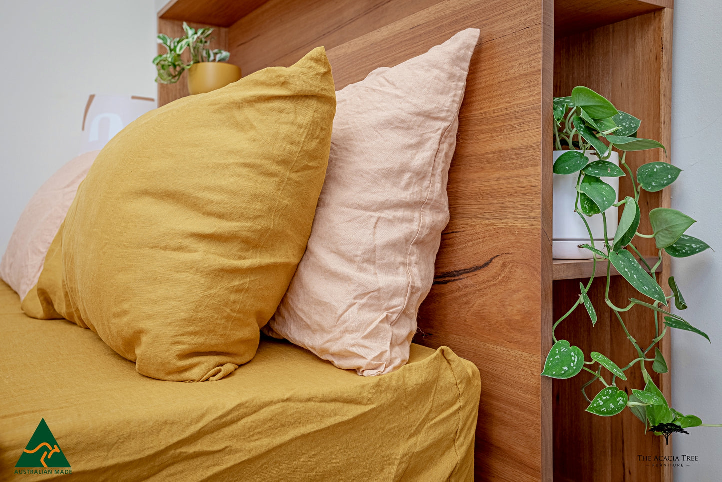 Meadow Bed Frame Bookcase Headboard & Footboard - Made in Melbourne