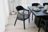 Denmark Dining Chair (Black with choice of seat cushion)