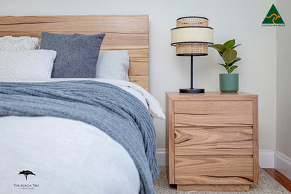 Cape Town 3 Drawer Bedside Table - Made In Australia