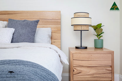 Cape Town 3 Drawer Bedside Table - Made In Australia