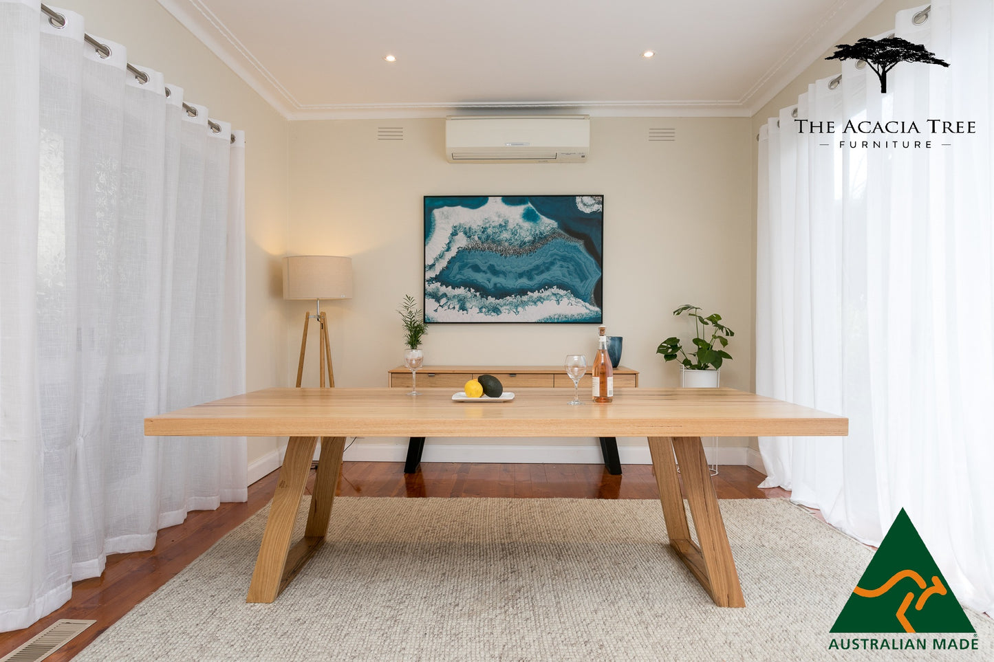 London Solid Dining Table - Made in Melbourne