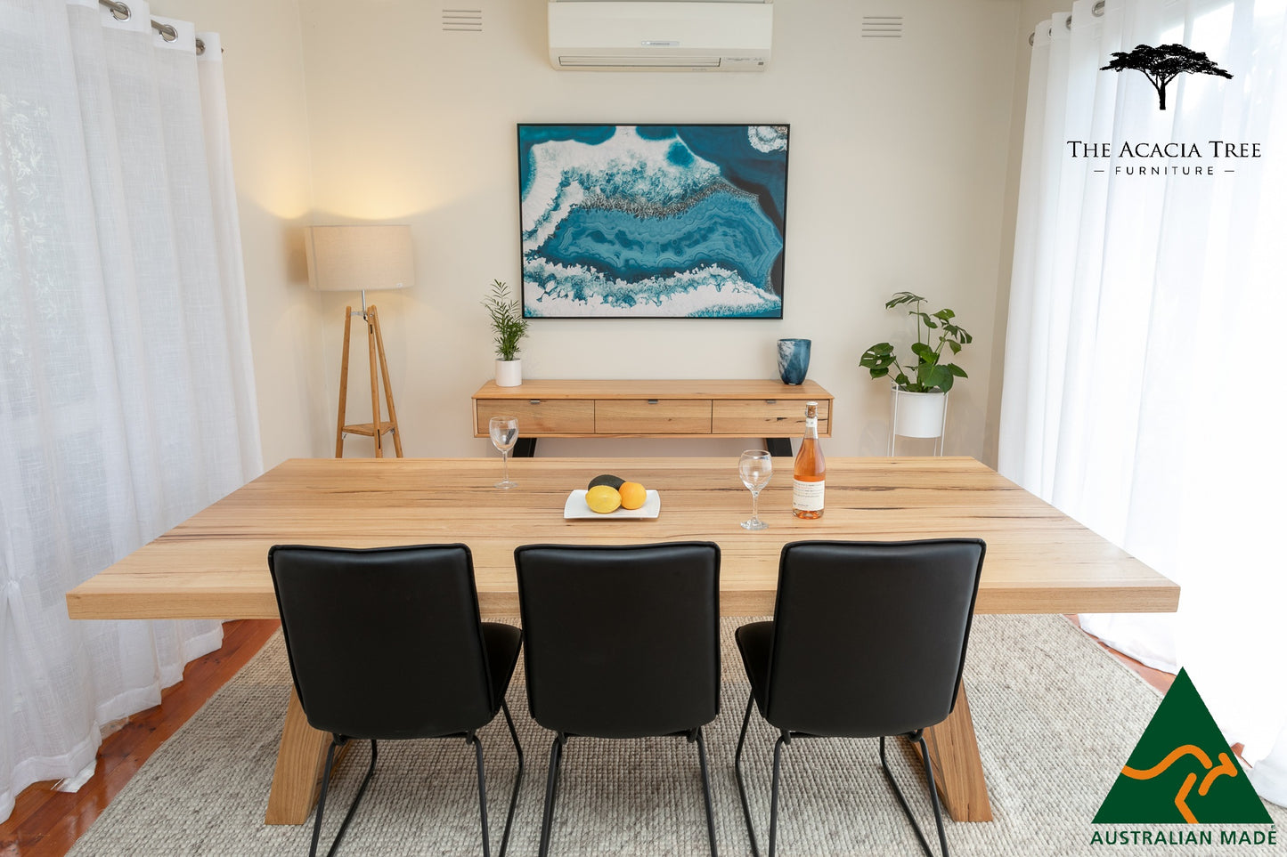 London Solid Dining Table - Made in Melbourne