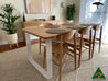 Seika Solid American Oak Dining Table (Steel Leg) - Made in Melbourne