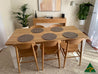 Seika Solid American Oak Dining Table (Steel Leg) - Made in Melbourne